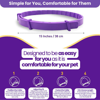 Cat's CalmiFlow™ Collar: Relieve Your Cat's Anxiety Naturally